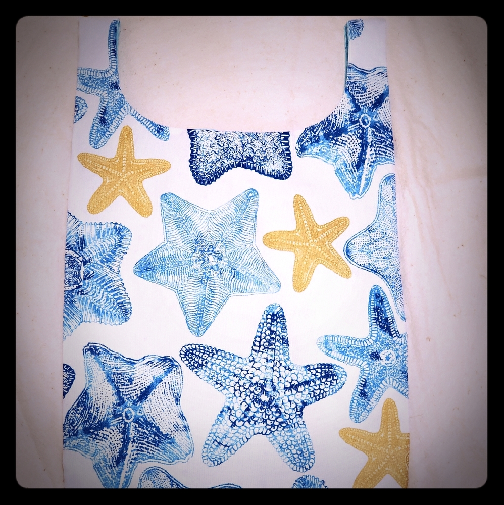 Handmade extra large Reusable grocery bag